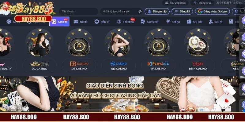 Các đối tác tại sảnh 