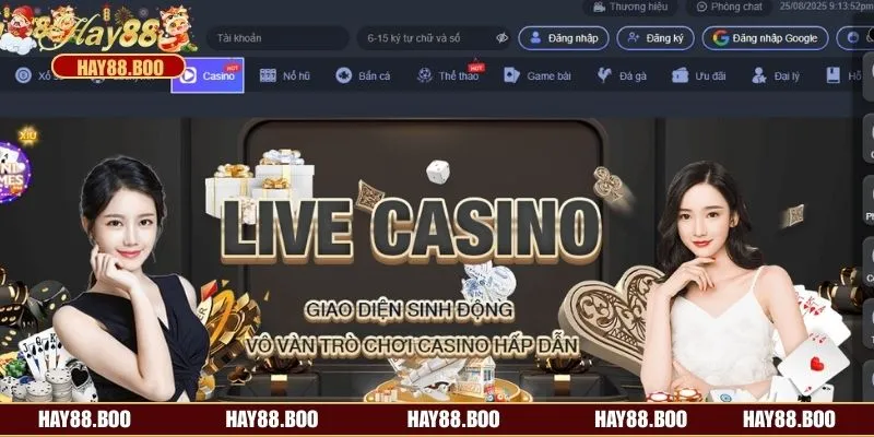 Casino Hay88 sân chơi hàng đầu năm 2025 